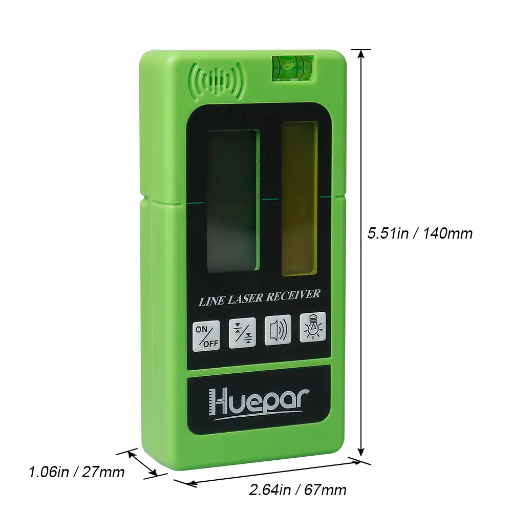 Huepar 904DG 4D 360° Green Level Laser with remote control and detector - Image 12