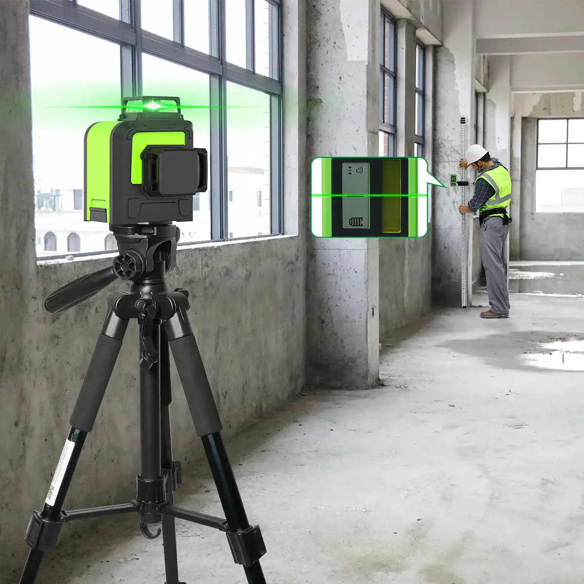 Huepar 903CG 3D 360° Green Leveling Laser - Image 2