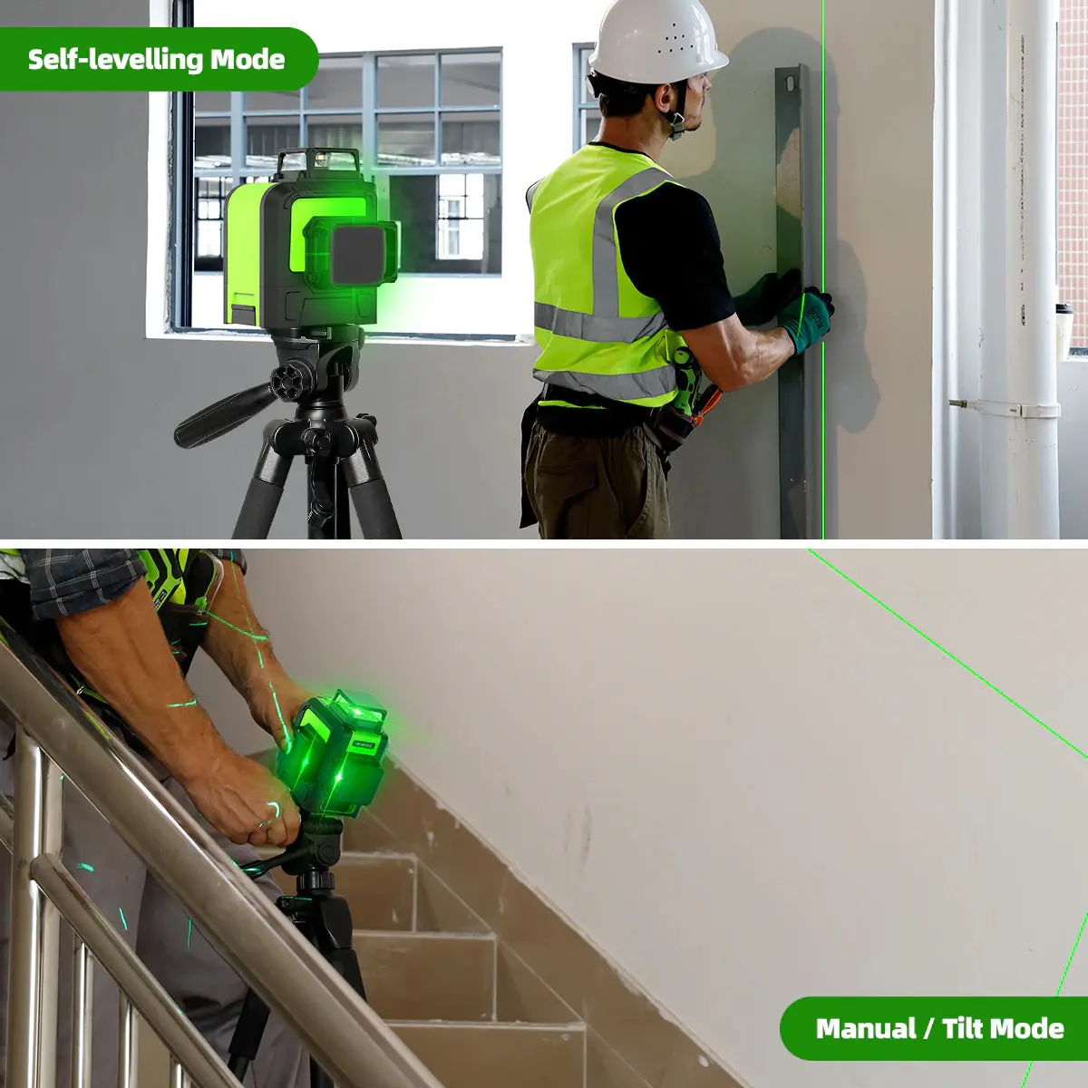 Huepar 903CG 3D 360° Green Leveling Laser - Image 5