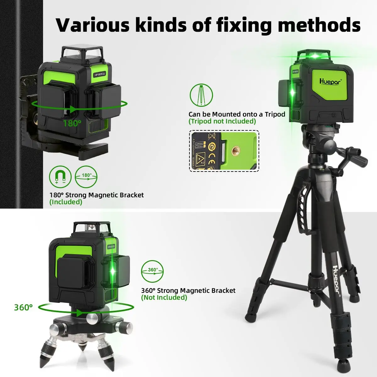 Huepar 903CG 3D 360° Green Leveling Laser - Image 7