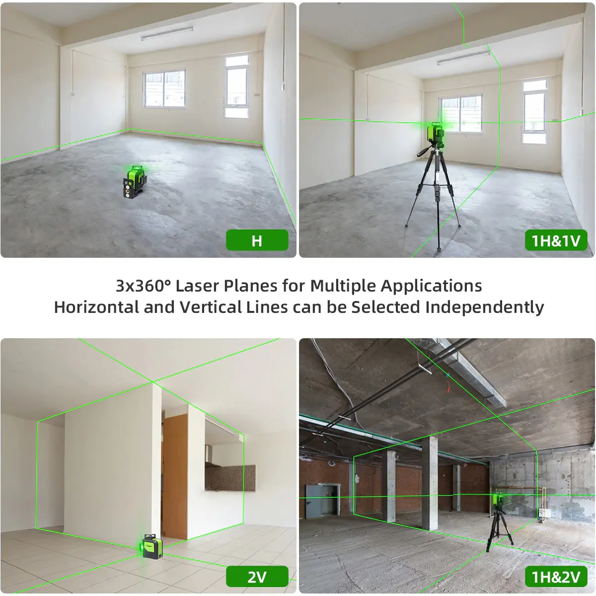 Huepar 903CG 3D 360° Green Leveling Laser - Image 9