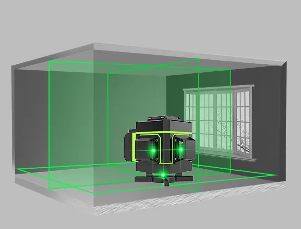 HILDA 3D 16, 360° Green Leveling Laser with % Display - Image 2